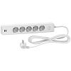 SE Unica Extend Бел Удлинитель 5 розеток 2К+З, кабель 3м, 2 USB, Schneider Electric, Белый, ST945U3W