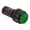 Кнопка с подсветкой CP3-12G-10 зеленая 110-130В AC/DC с выступающей клавишей без фиксации 1НО