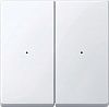 SE Merten KNX\EIB SM Актив Бел Клавиша для модуля 2-кночного выключателя, Schneider Electric, Белый, MTN619225